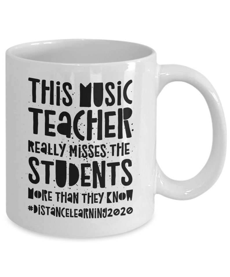 Music Teacher Mug Distance Learning 2020 Gift Idea Music Etsy