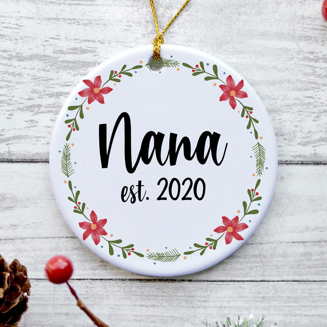 Nana est 2020 ornament new nana gifts for women nana  etsy Nana est 2020 ornament new nana gifts for women nana  etsy