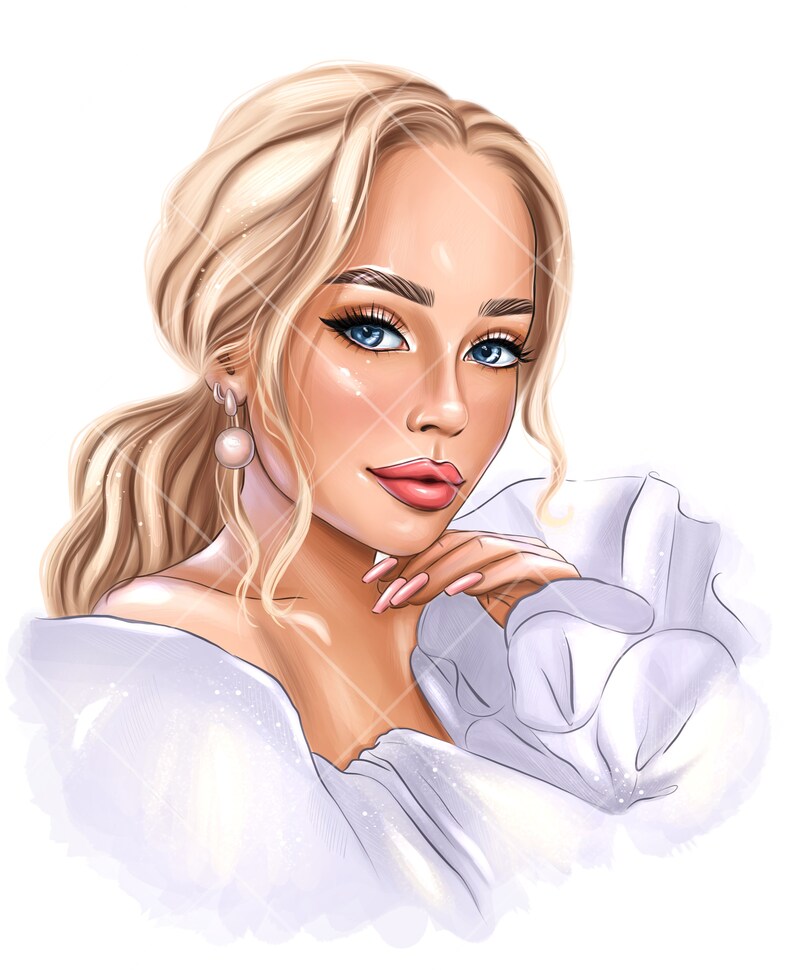 DIGITAL DOWNLOAD Girl Clipart Cute Girl PNG Digital Etsy