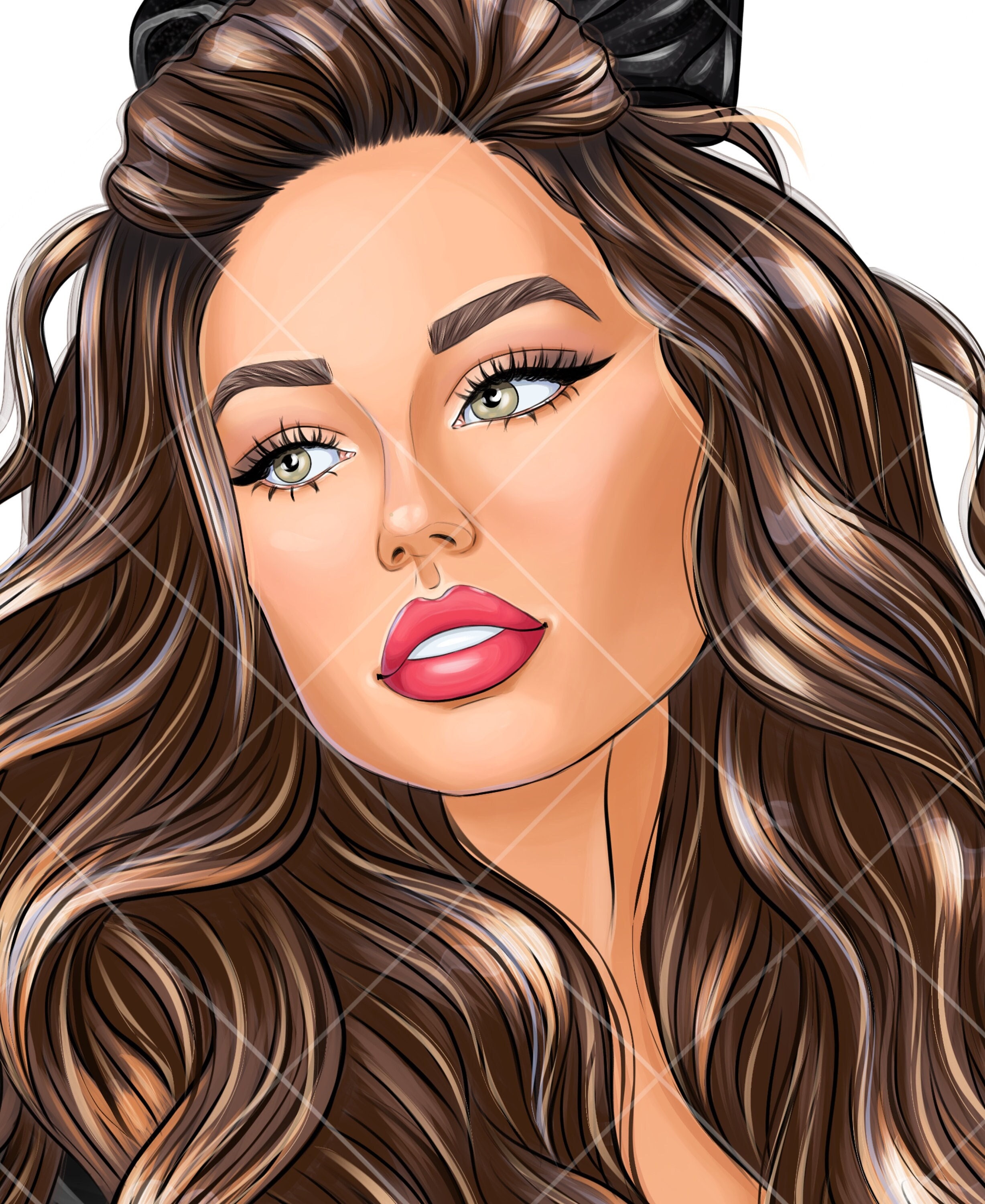 DIGITAL DOWNLOAD Girl Clipart, Cute Girl PNG, Digital Download, Cartoon