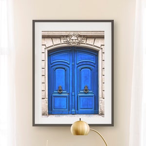 Paris Wall Print, Paris Printable, Paris Door Print, Paris Room Decor, Paris Wall Art, Large Poster Print, Instant Download