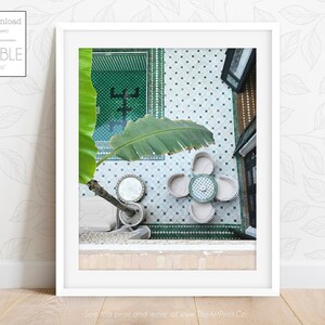 Marrakech Hotel Art Print: Tropical Swimming Pool Scene (Digital Download)