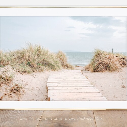 Sea Grass Wall Art Landscape Beach Photography Pastel Beach Etsy