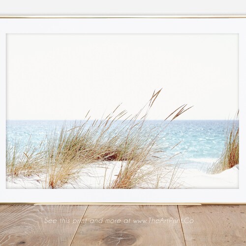 Sea Grass Wall Art Landscape Beach Photography Pastel Beach Etsy