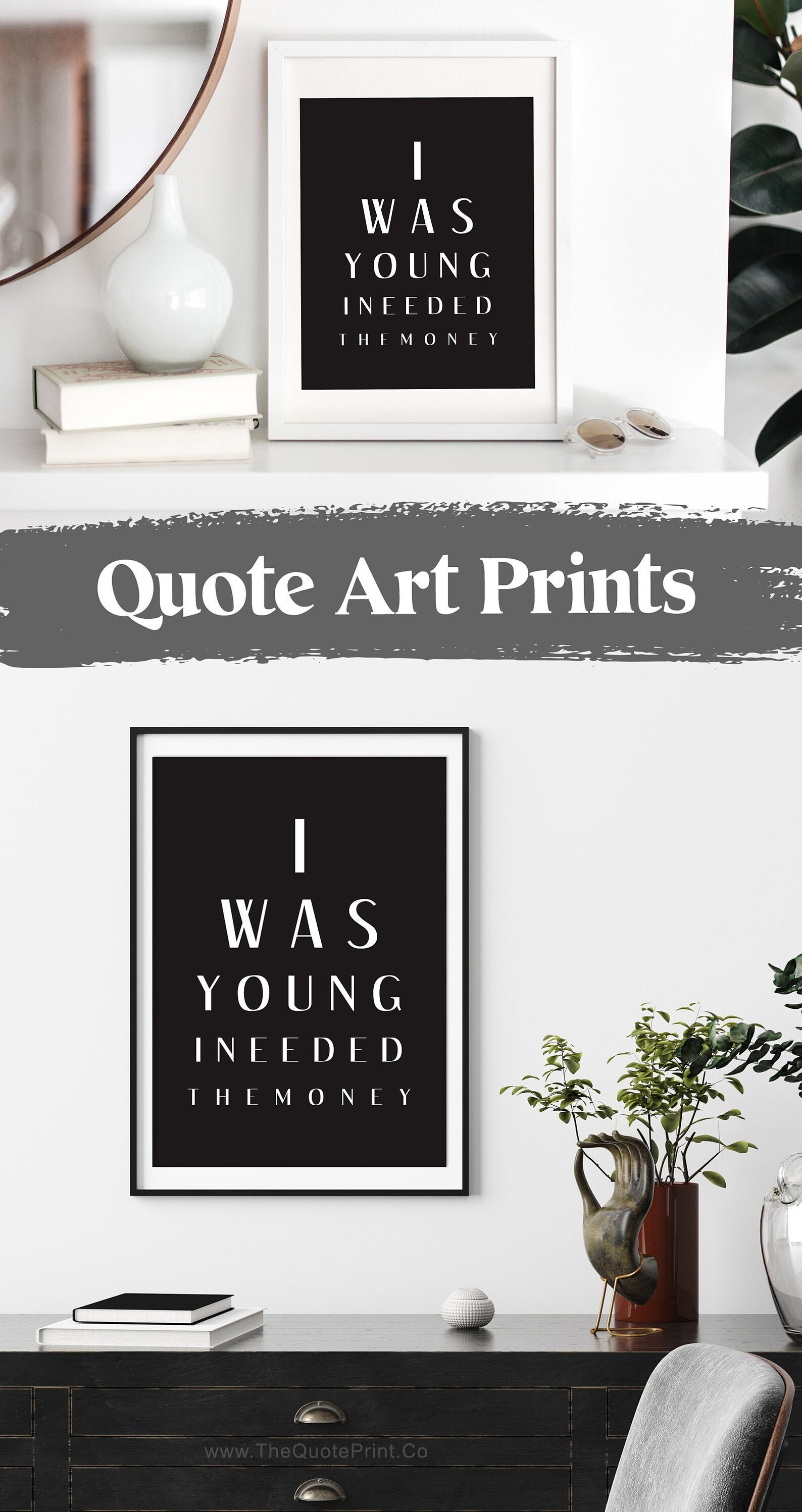 I Was Young I Needed The Money Eye Chart Wall Art Funny Art  Etsy