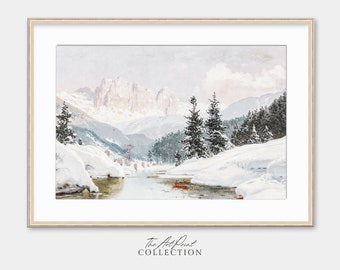 絵画 Winter Mountain NEW YouTube video! 