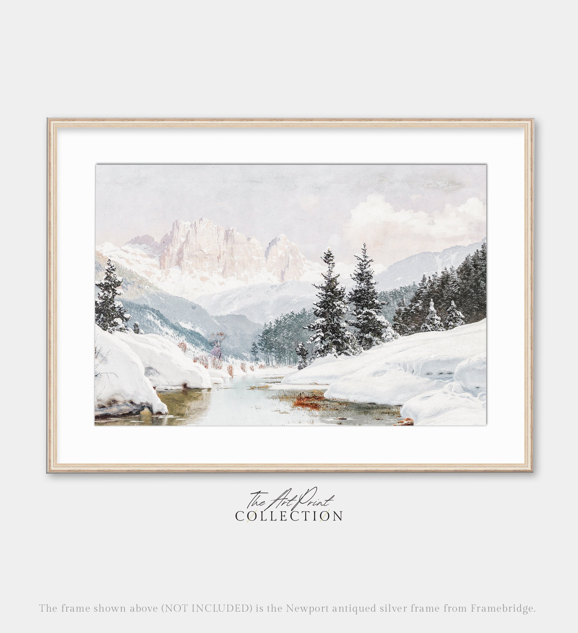 絵画 Winter Mountains Winter Mountain Landscape Tutorial #LIVEArt #OilPainting