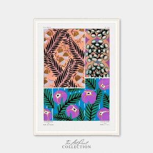 Boho Wall Art, Colorful Vintage Textile Print, Boho Wall Art, Eclectic Home Decor, Downloadable Art Print, Large Statement Art