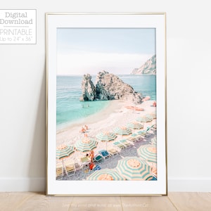 Italy Beach Photo, Beach Prints, Beach Wall Art, Italian Beach Photography, Capri Print, Printable Wall Art, Digital Prints