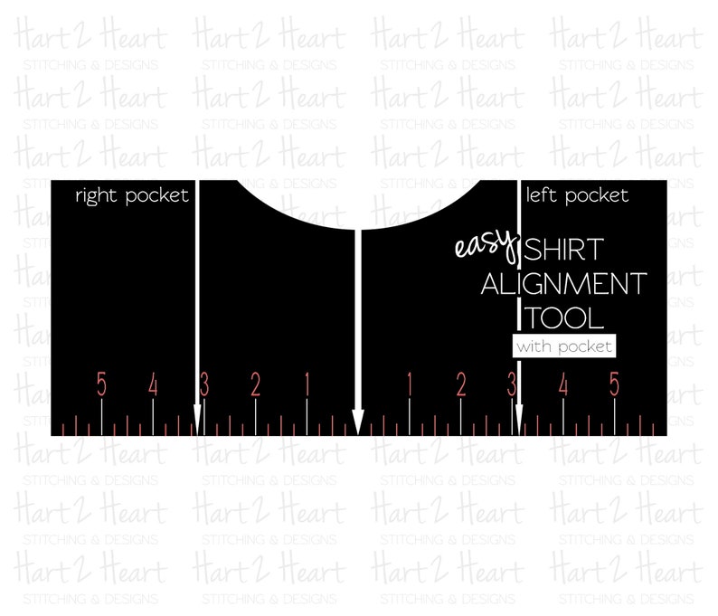 T-shirt Alignment Guide With Pocket Digital Download - Etsy