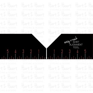 Download Branded V Neck T Shirt Alignment Guide Digital Download Etsy