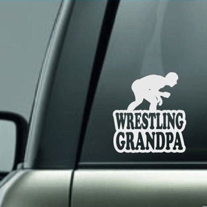 Wrestling Grandpa, Wrestling Grandpa Decal, High School Wrestling, Professional Wrestling, Custom Wrestling Decal, Wrestling, Wrestling Team