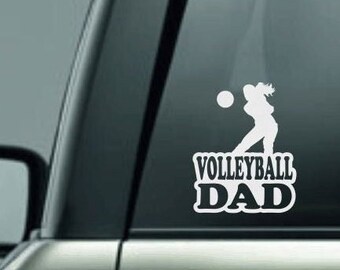 Volleyball Dad, Volleyball Dad Car Decal, Volleyball Dad Sticker, Volleyball Decal, Proud Volleyball Dad, High School Volleyball, Volleyball