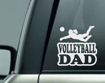 Volleyball Dad, Volleyball Dad Car Decal, Volleyball Dad Sticker, Volleyball Decal, Proud Volleyball Dad, High School Volleyball, Volleyball