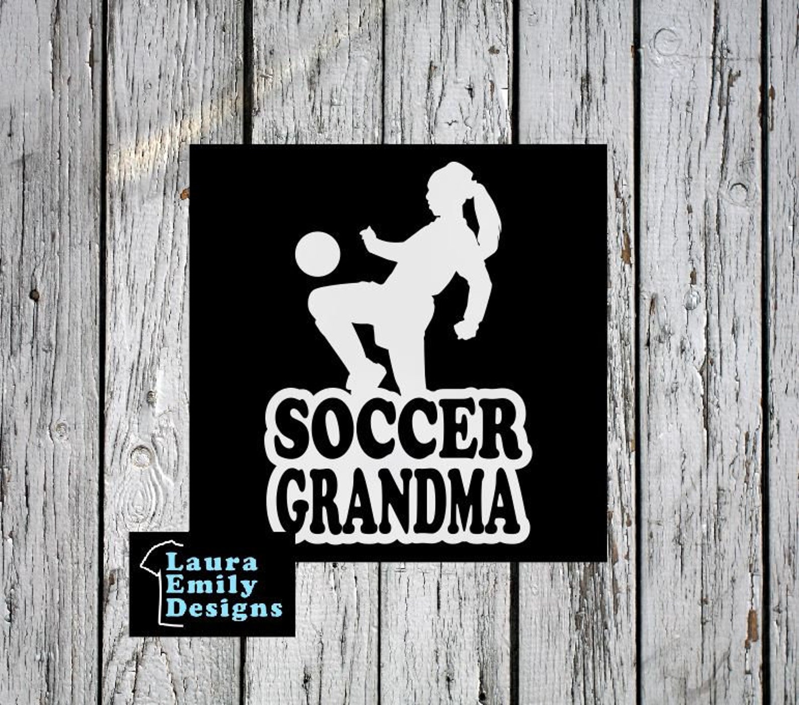 Soccer Grandma Soccer Grandma Car Decal Soccer Grandma  Etsy