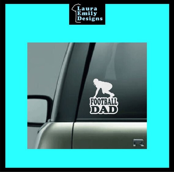 Football Dad Football Dad Car Decal Football Dad Sticker | Etsy