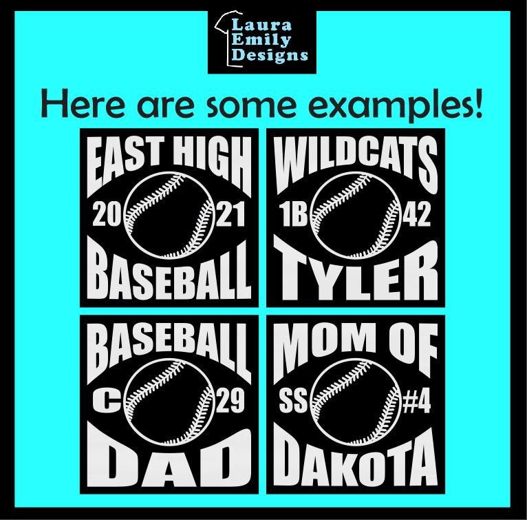 Baseball Car Decal Baseball Team Decal Sports Car Decal Etsy
