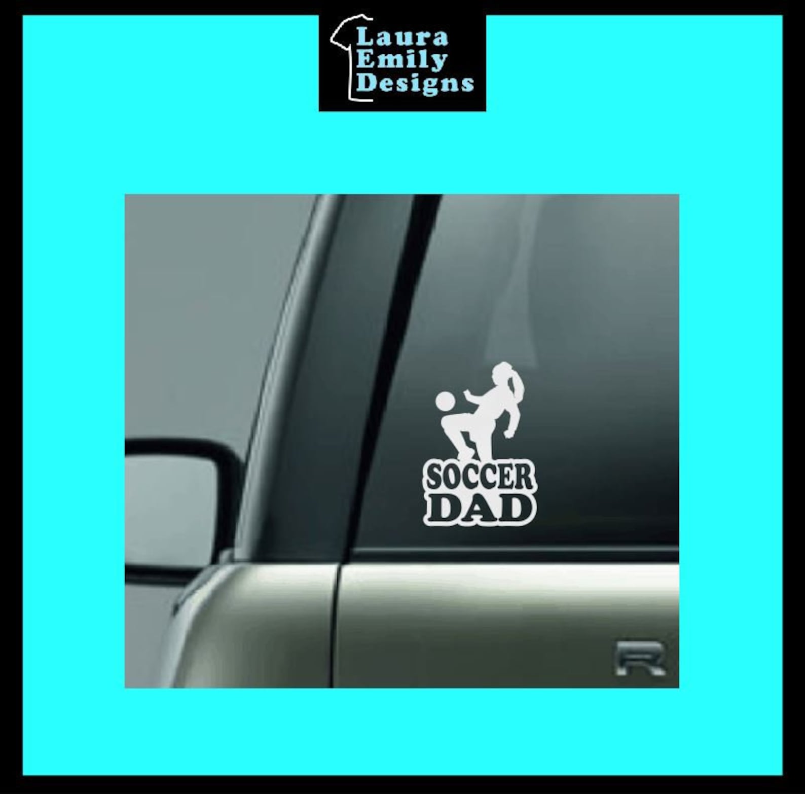Soccer Dad Soccer Dad Car Decal Soccer Dad Sticker Soccer Etsy