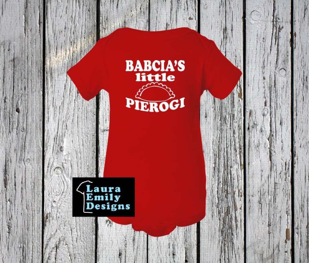 Custom Name Little Pierogi Onesie, Polish Baby Onesie, Baby Pierogi
