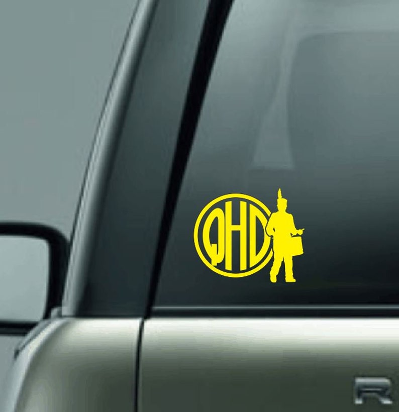 Member Decals Band Member Monogram Vinyl Decal, Three Letter Monogram Decal, Name ...