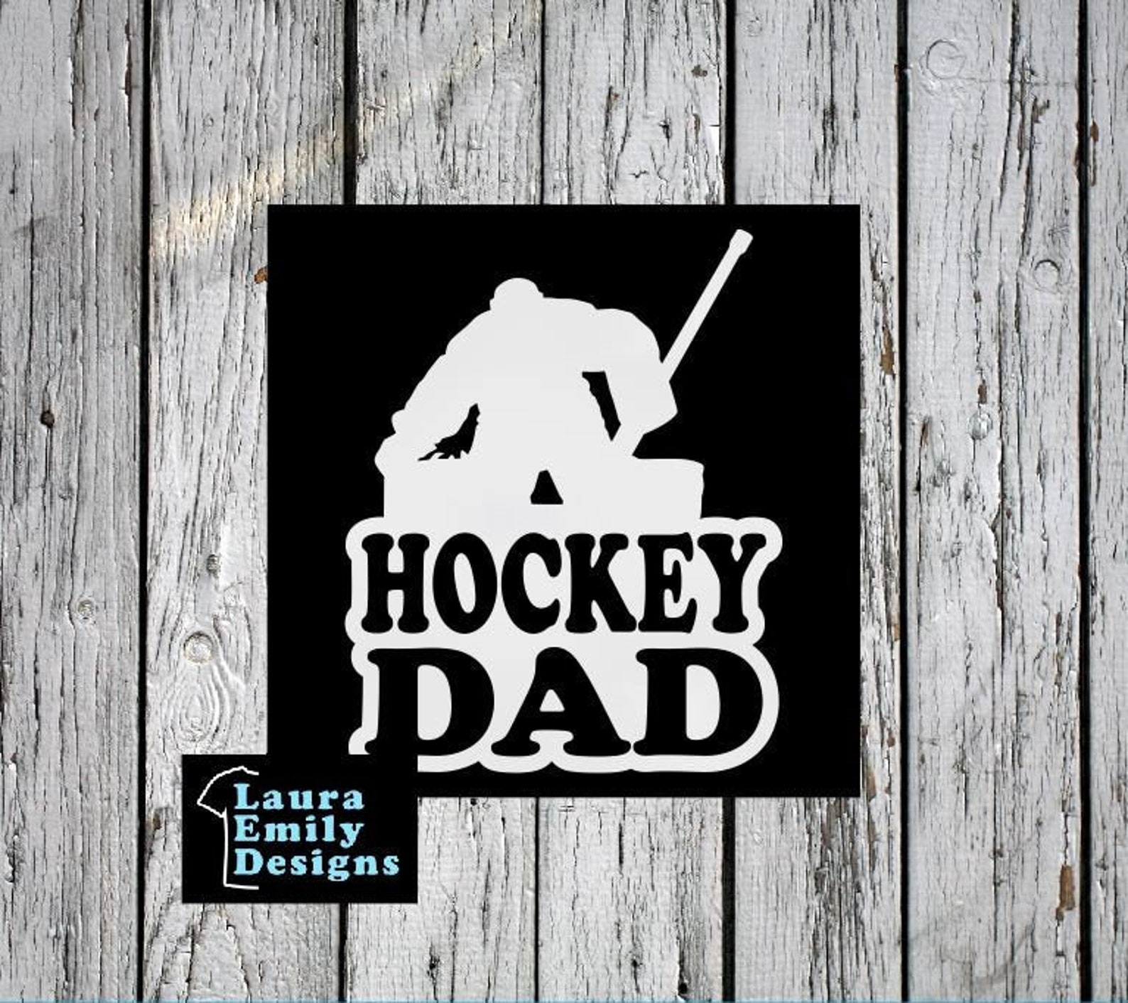 Hockey Dad Hockey Dad Car Decal Hockey Dad Sticker Hockey Etsy