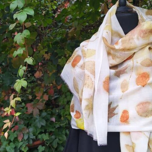 Foliage on merino wool100% shops