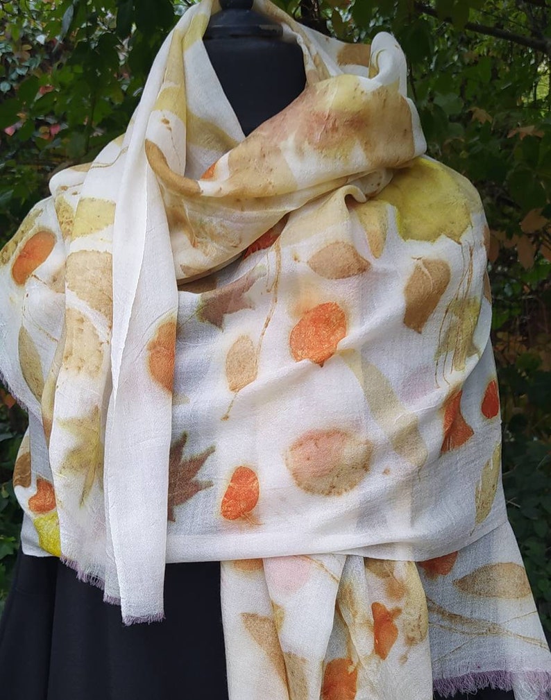 Foliage on merino wool100% shops