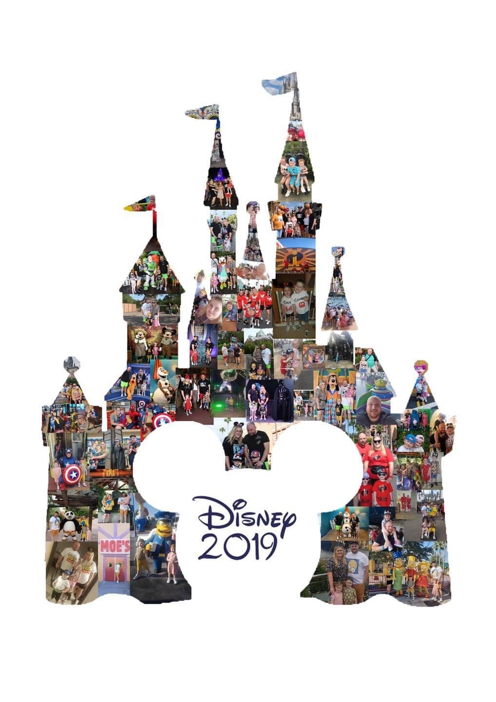 A4 Disney castle print with frame | Etsy