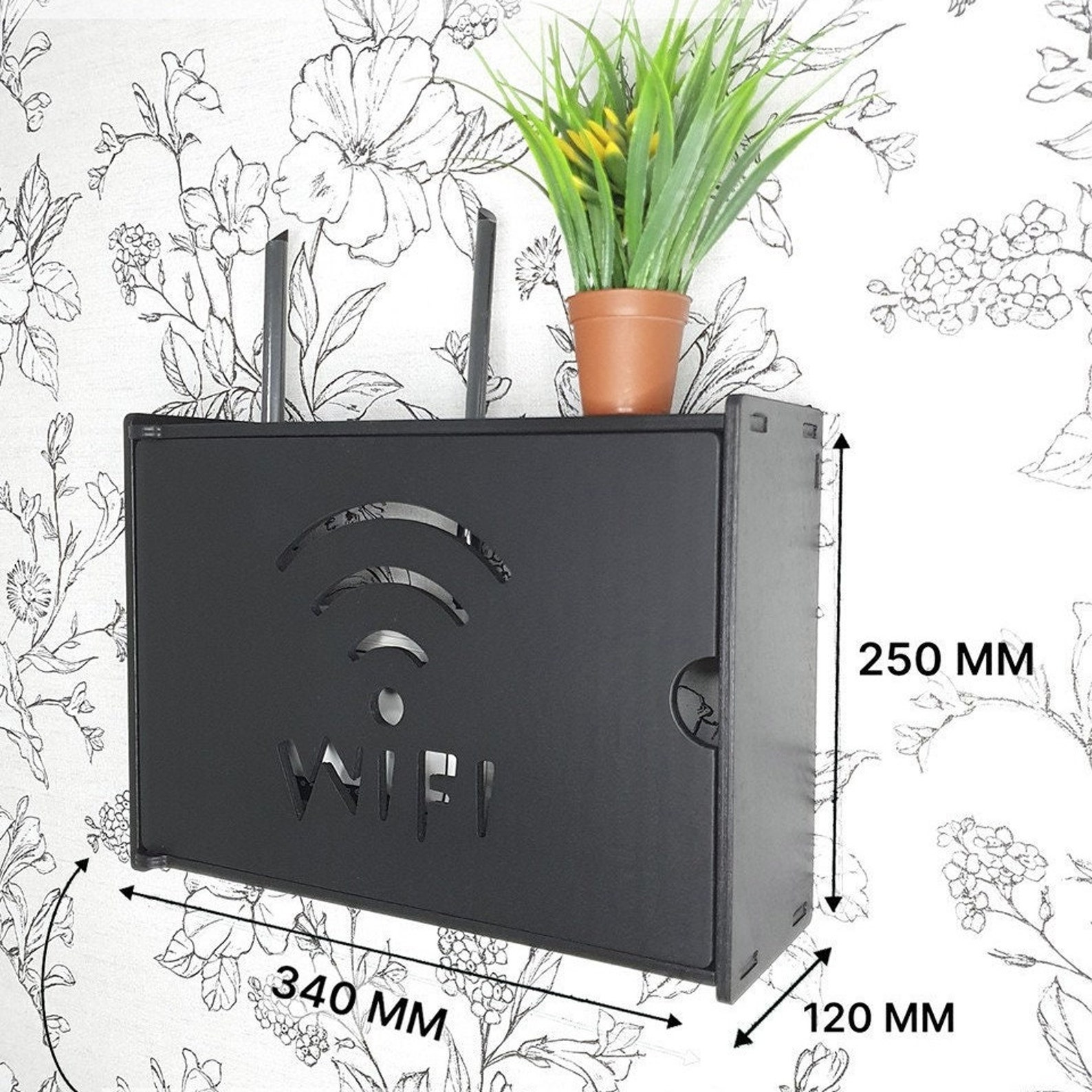 Modem Shelf Router Mount Router Shelf Wireless Storage Box Etsy