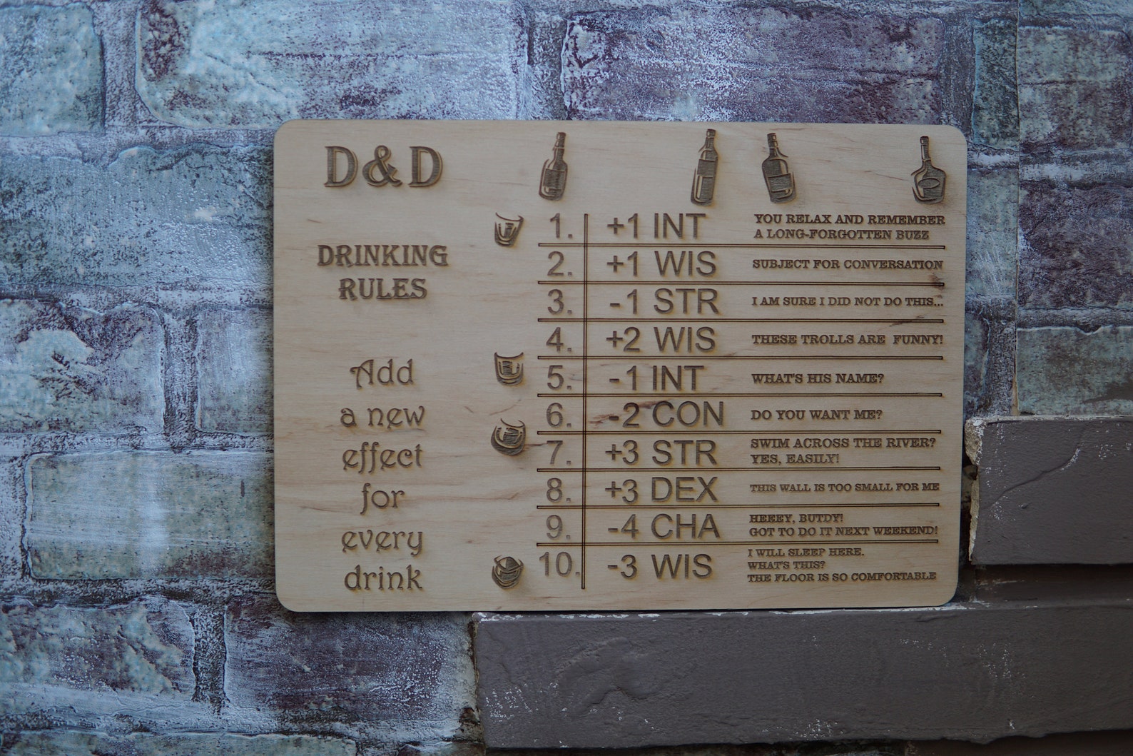 DND Drinking Rules Sign Dnd Tavern Rules D&D Poster Dnd Etsy Canada