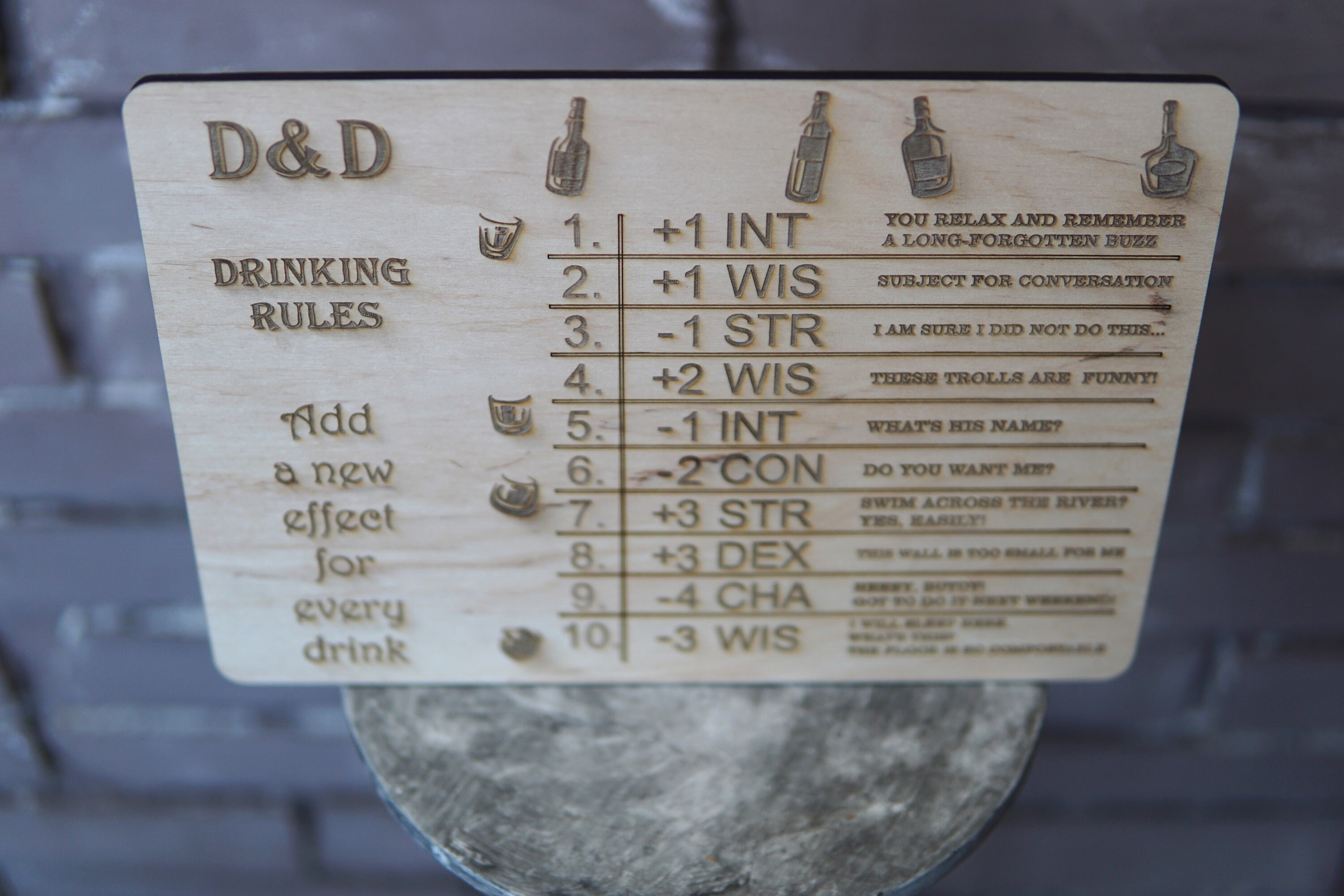 DND Drinking Rules Sign Dnd Tavern Rules D&D Poster Dnd Etsy Canada