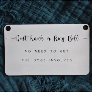 Do Not Knock or Ring the Doorbell, No Soliciting Don&#39;t Make it Weird Sign, Sleeping Baby, Loud Dogs, No Soliciting Sign, front door sign