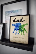 Hands Down Best Dad Ever | Personalized Engraved Wooden Sign | Celebrate Dad with Handprints and Custom Message | Handmade Fathers Day Gift product logo