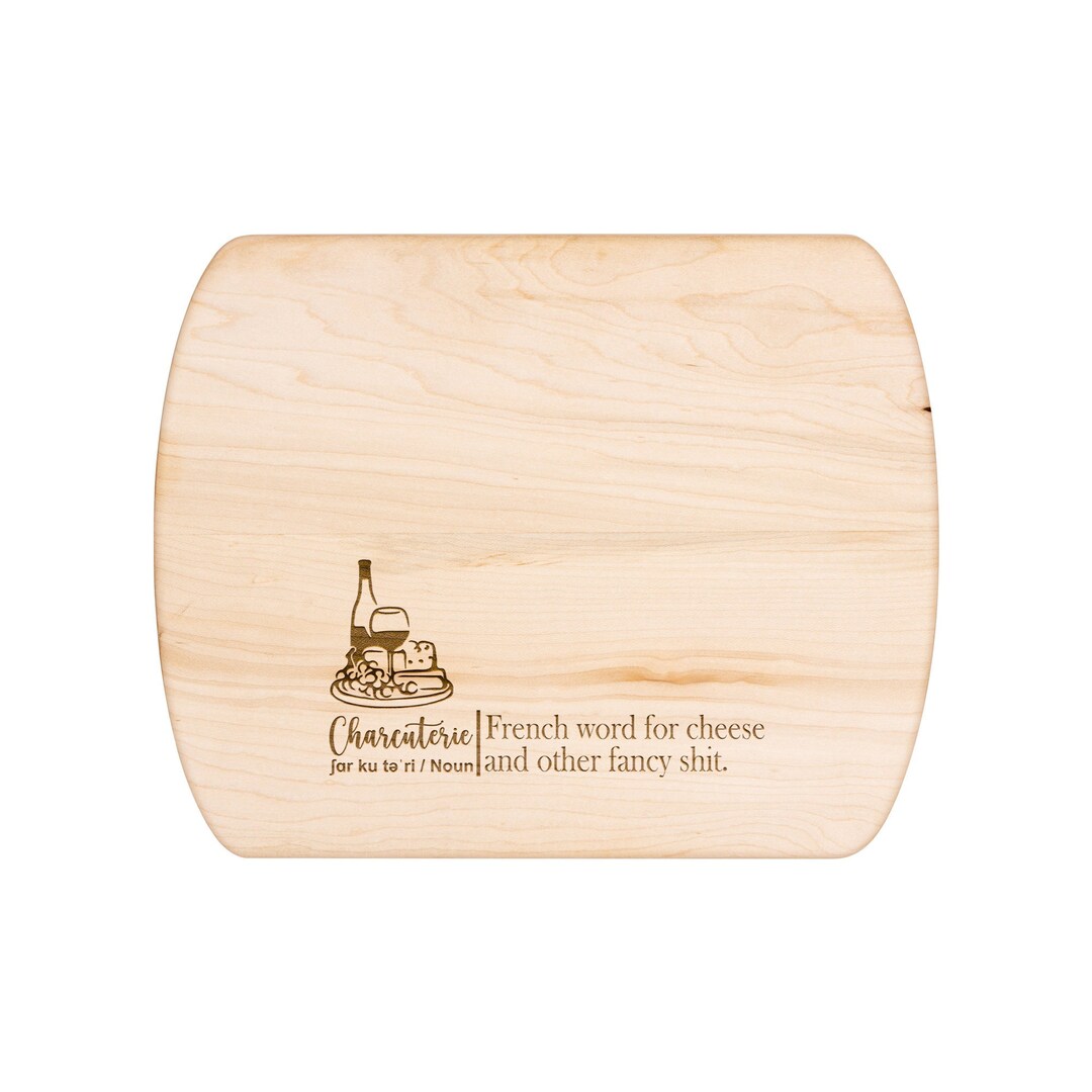 Engraved Charcuterie Defined Board French Word for Cheese Etsy