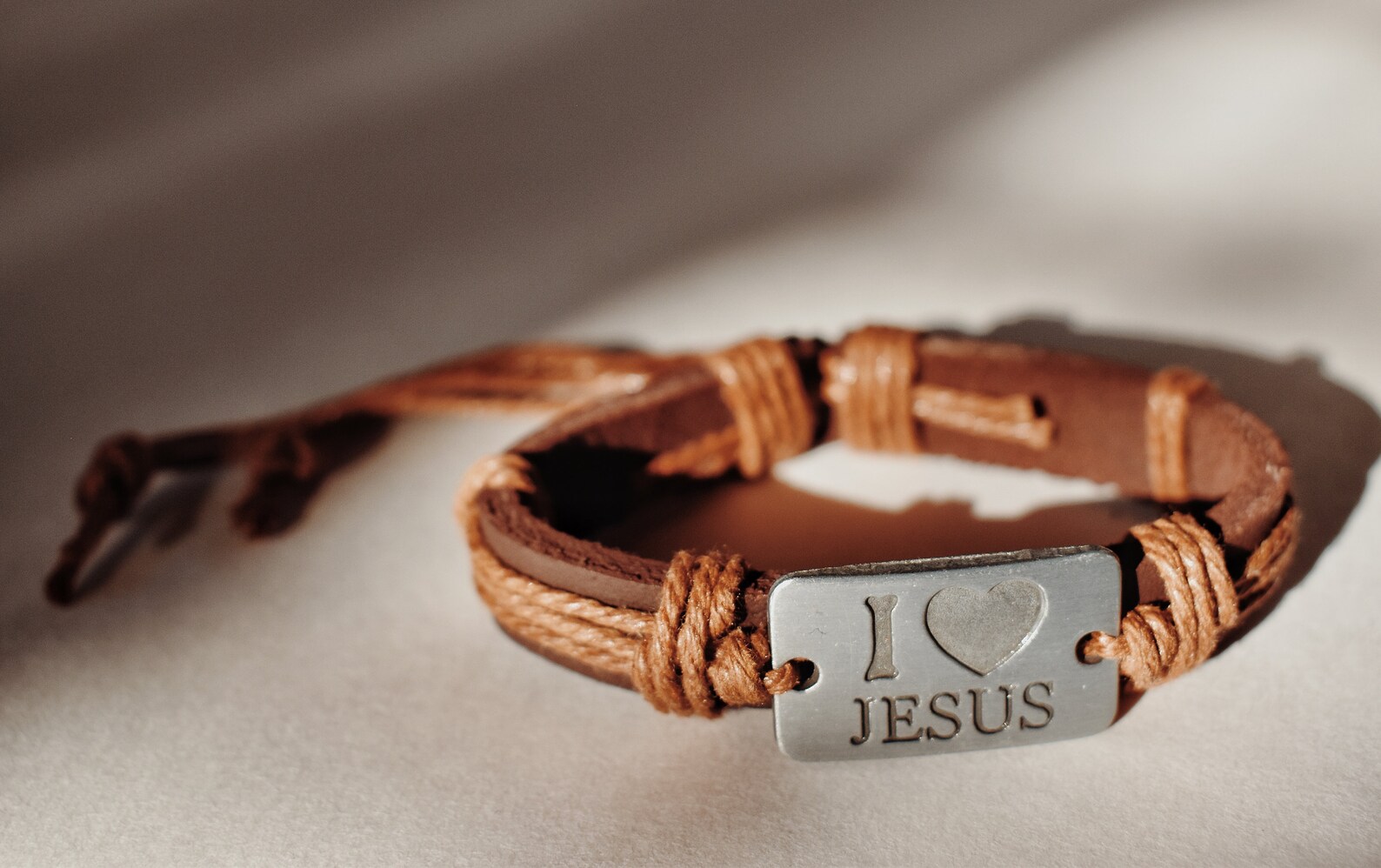 Christian I Love Jesus Bracelet Cross Bracelet Leather Belt Etsy