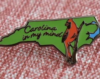 North Carolina - Carolina In My Mind Hard Enamel Pin