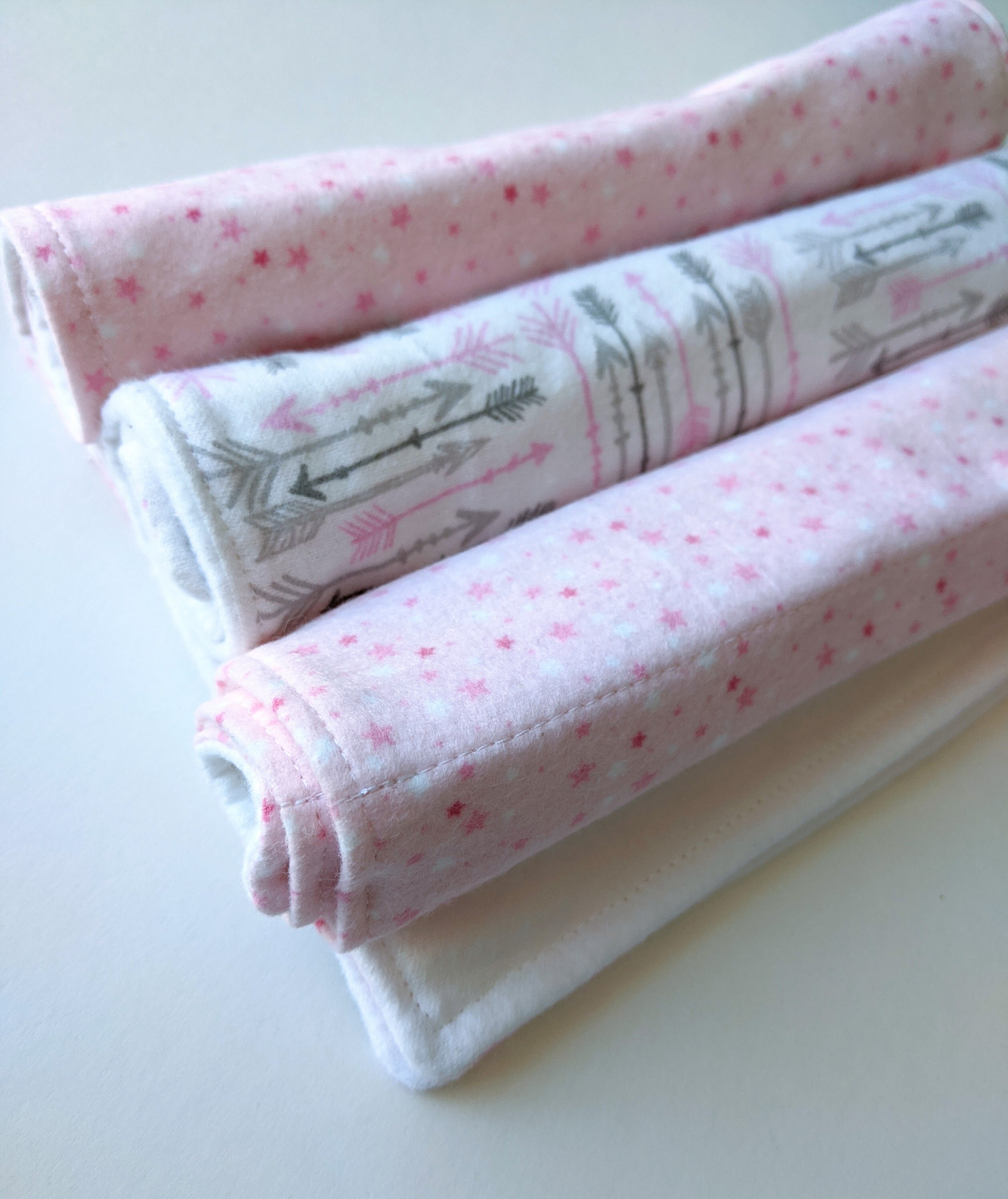 Personalized Burp Cloths, Custom Burp Cloths, 100 Cotton, Modern Baby