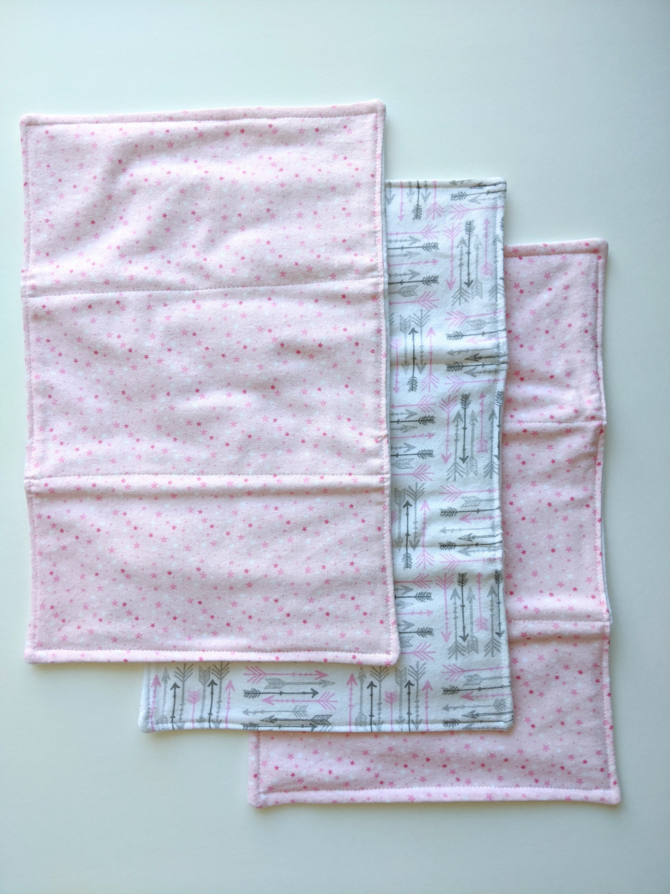 Personalized Burp Cloths, Custom Burp Cloths, 100 Cotton, Modern Baby