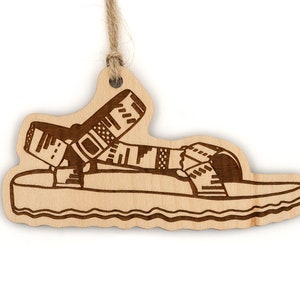 Sandal Wood Ornament - Chaco, Teva, Outdoor, Hiking, Flip flop, chancla, crocs, kayaking, rafting