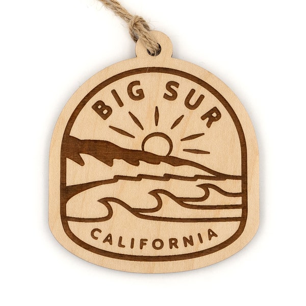 Big Sur Wood Ornament - Carmel, Monterey, Cambria, Pfeiffer, california coast