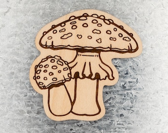 Fly Agaric Magnet - champignon, champignons, crapaud, champignon comestible, champignon, recherche de nourriture, spore, chanterelle, conte de fées, psychadélique, alice in