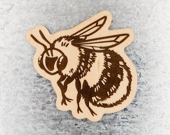 Fluffy Bumblebee Magnet