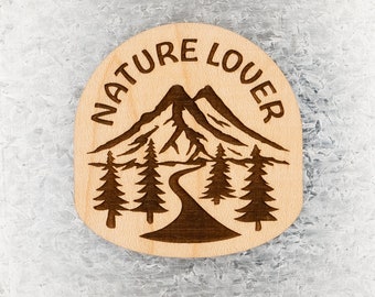 Nature Lover Magnet - camping, sentier de randonnée, envie de voyager, plein air, aventurier, forêt, montagnes, amoureux de la nature, camping, tente