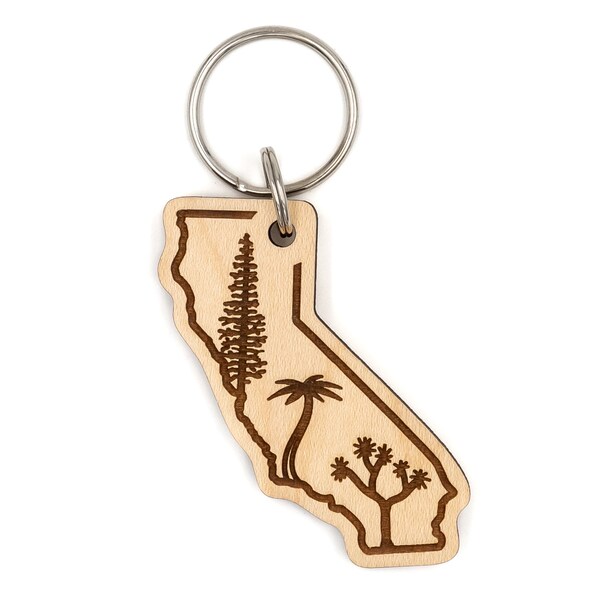 Joshua Tree Leather Key Ring