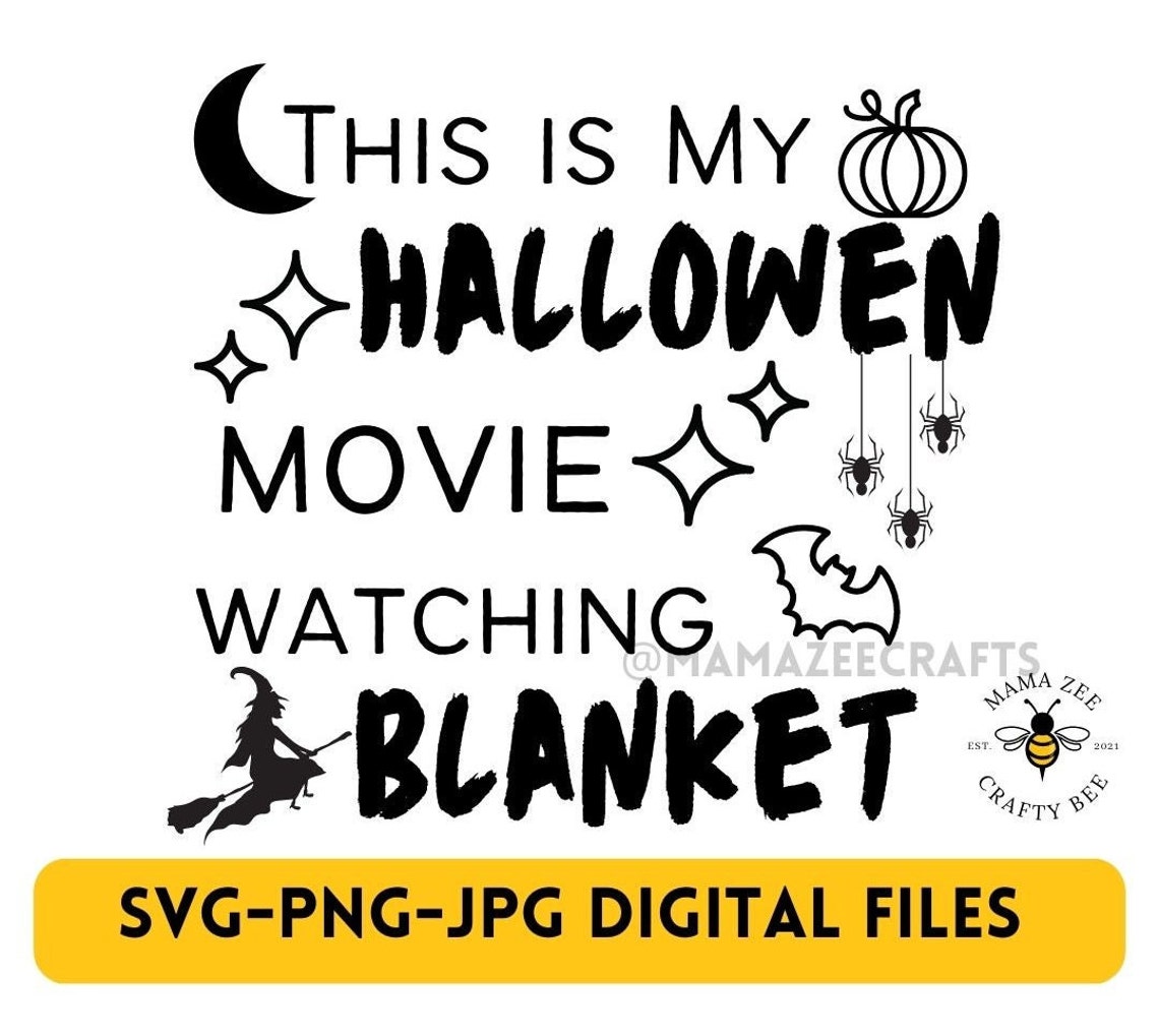 This is My Halloween Movie Watching Blanket SVG This is My Etsy