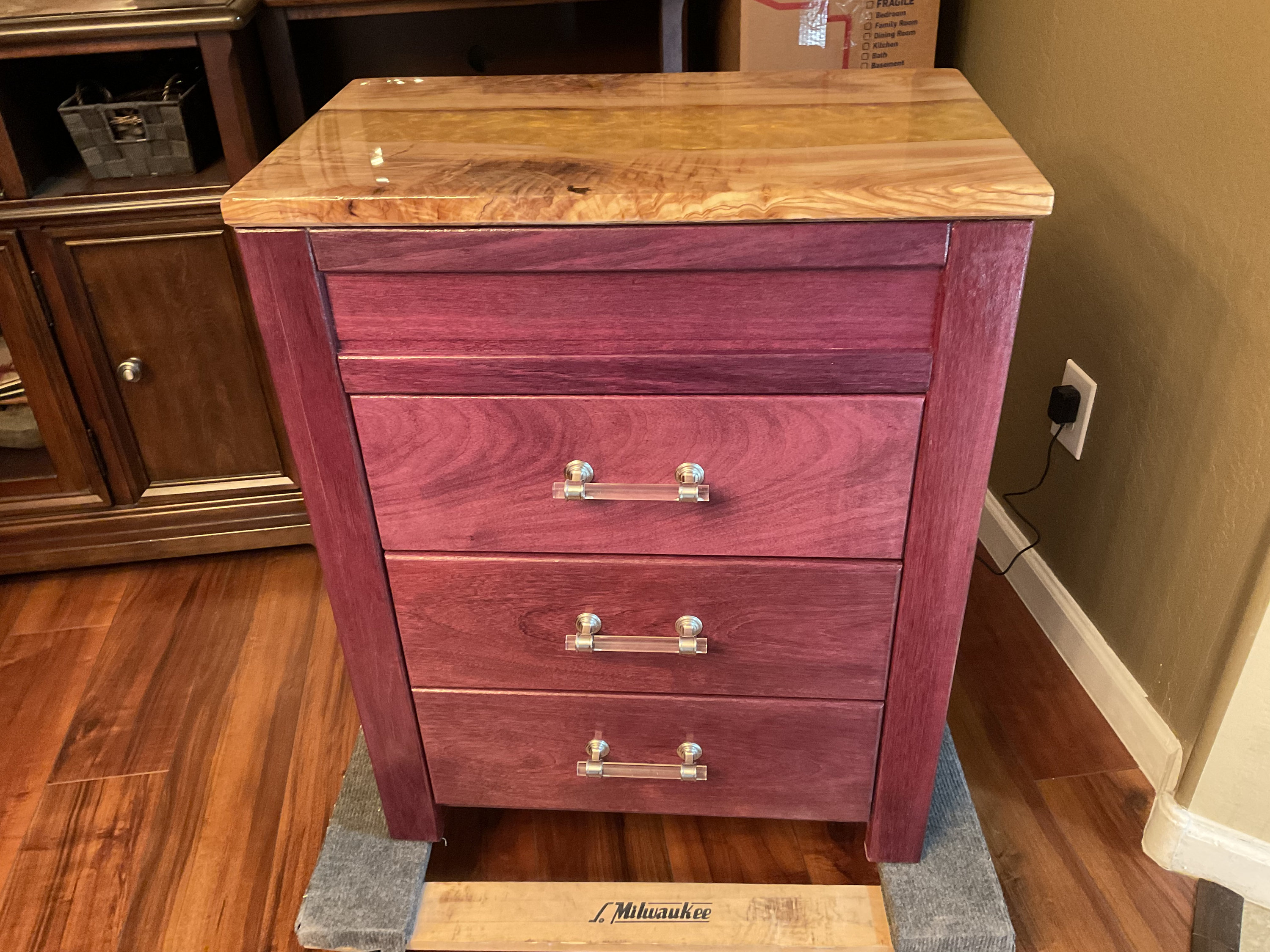 Concealment Night Stand / End Table With Builtin Accent Light Etsy