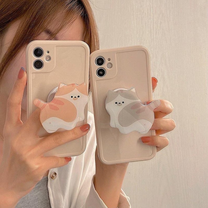 Cute Cat Phone Grip,Phone Stand,Phone Ring,Tech Accessories,Couple Gift,Pop Out,Phone Accessories,Cute Gifts, Phone Grip Tok,Kawaii,Kidcore 
