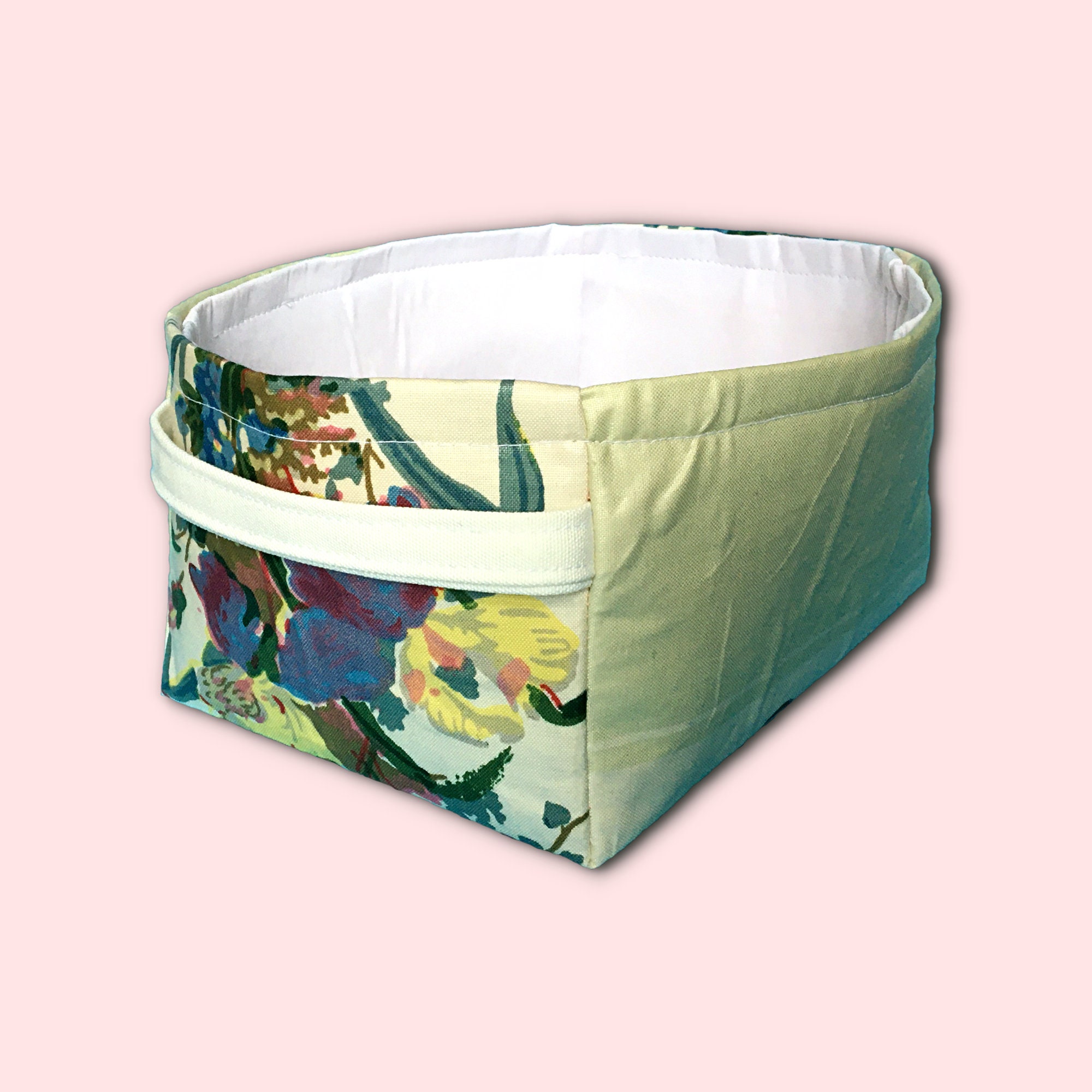 Cesta de almacenamiento / Patrón floral / Tamaños grandes y | Etsy