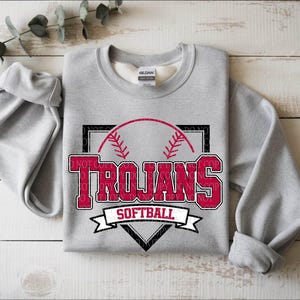 Trojans Softball Home Plate DIGITAL DOWNLOAD