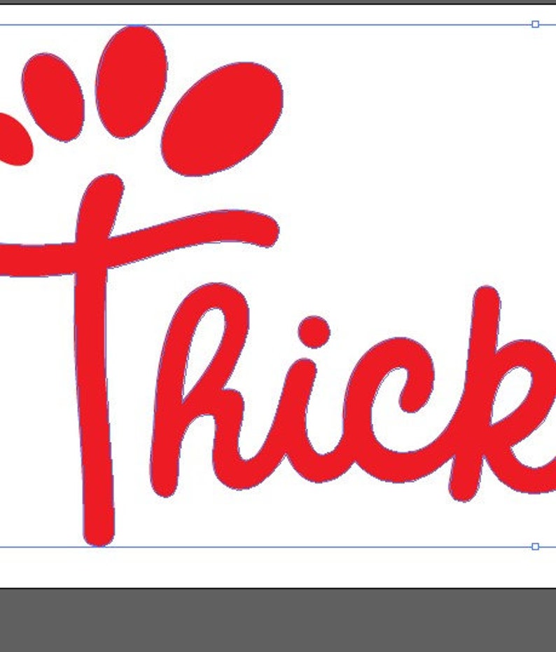 Download Thick Fil A Parody SVG Pdf Eps Dxf files for Cricket | Etsy